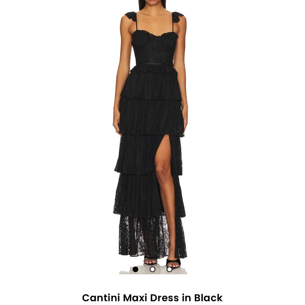 TULAROSA Black Maxi Dress